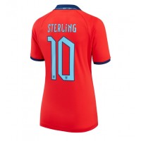 England Raheem Sterling #10 Fußballbekleidung Auswärtstrikot Damen WM 2022 Kurzarm